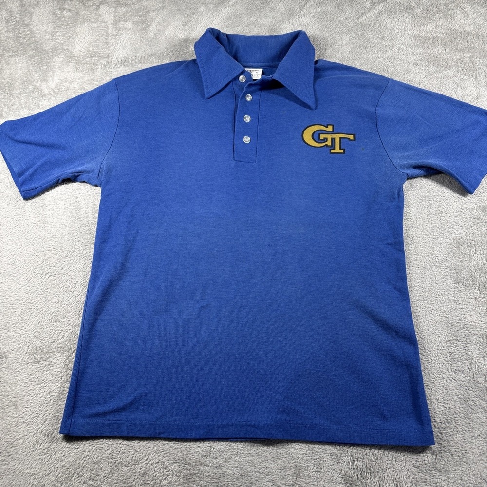 StedMan Georgia‎ Tech GT Blue Polo Shirt Men's Size XL